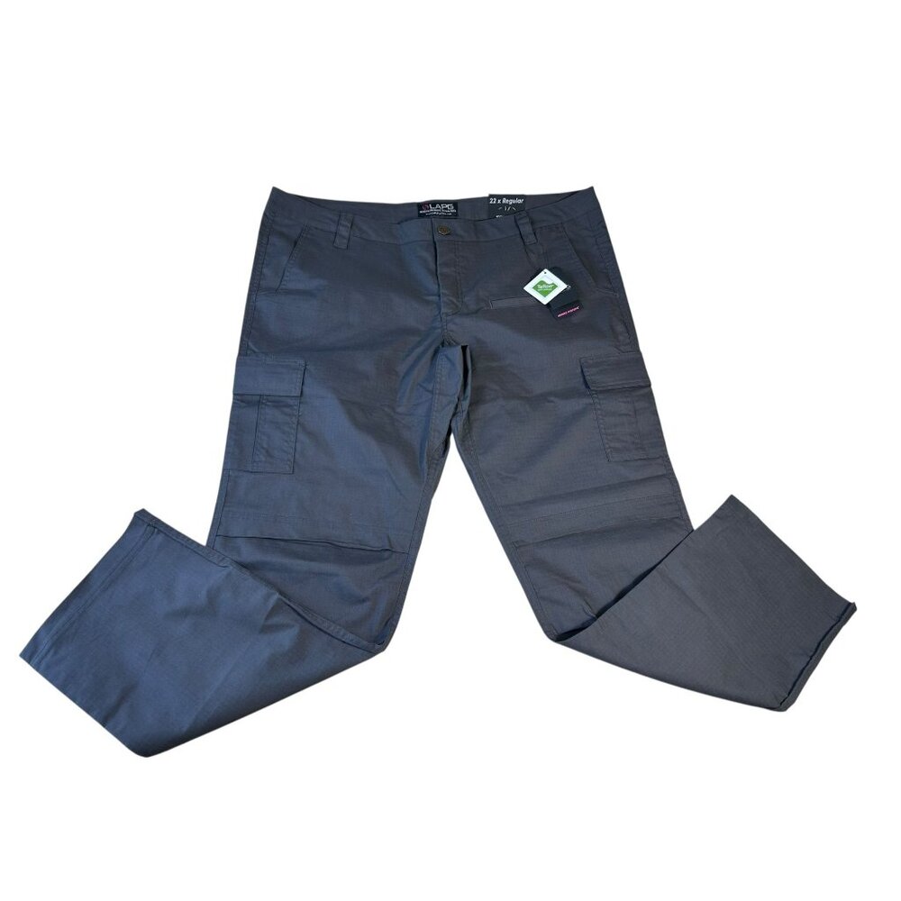 NEW LAPG Womens Tactical Police Stretch Cargo Pants Sz 22 Reg Charcoal Teflon